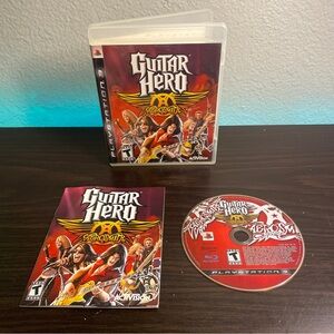 Guitar Hero: Aerosmith (Sony PlayStation 3, 2008) Tested & Works Video game